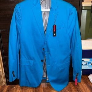 J Ferrar Men's Mykonos Blue Blazer NWT SIZE 38R!!
